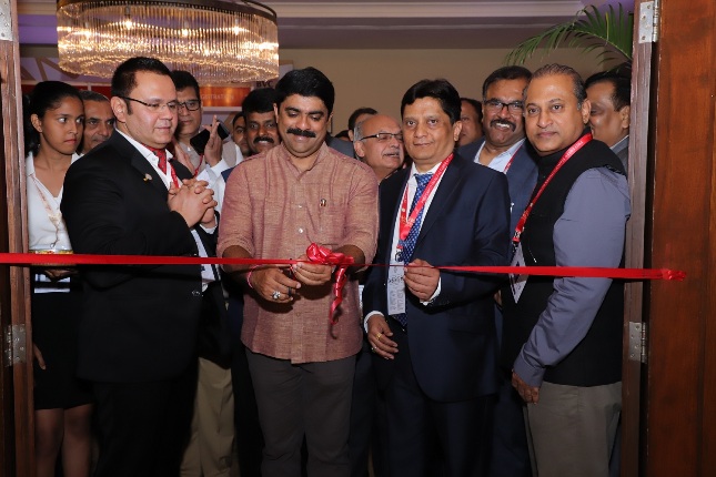 ( L-R)- Sumeet Anand, Director GJC & Convenor for PMI, Shri Vijai Sardesai, Hon Minister, Govt Of Goa, Nitin Khadelwal, Chairman GJC, Anantha Padmanaban, Vice Chairman GJC & Nitin Kadam, Director GJC & Co-Convenor PMI at the inauguration